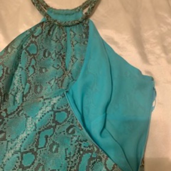 Turquoise Python Halter in Fine Rayon - Picture 5 of 6